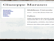 Tablet Screenshot of giuseppemarasco.com